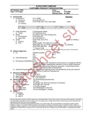 6305 SL001 datasheet  